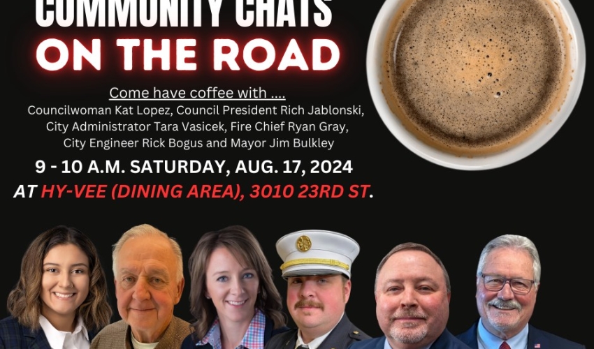 "Morning Brew" Community Chat at Hy-Vee on August 17th